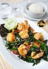 Tigerprawns mit Knoblauch